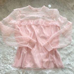 Pink Lacey top